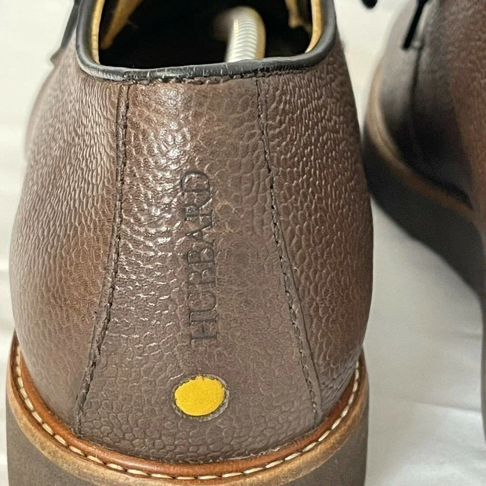Samuel Hubbard Oxford Chestnut Leather Vibram Men's Founder Comfort Shoe Size 10